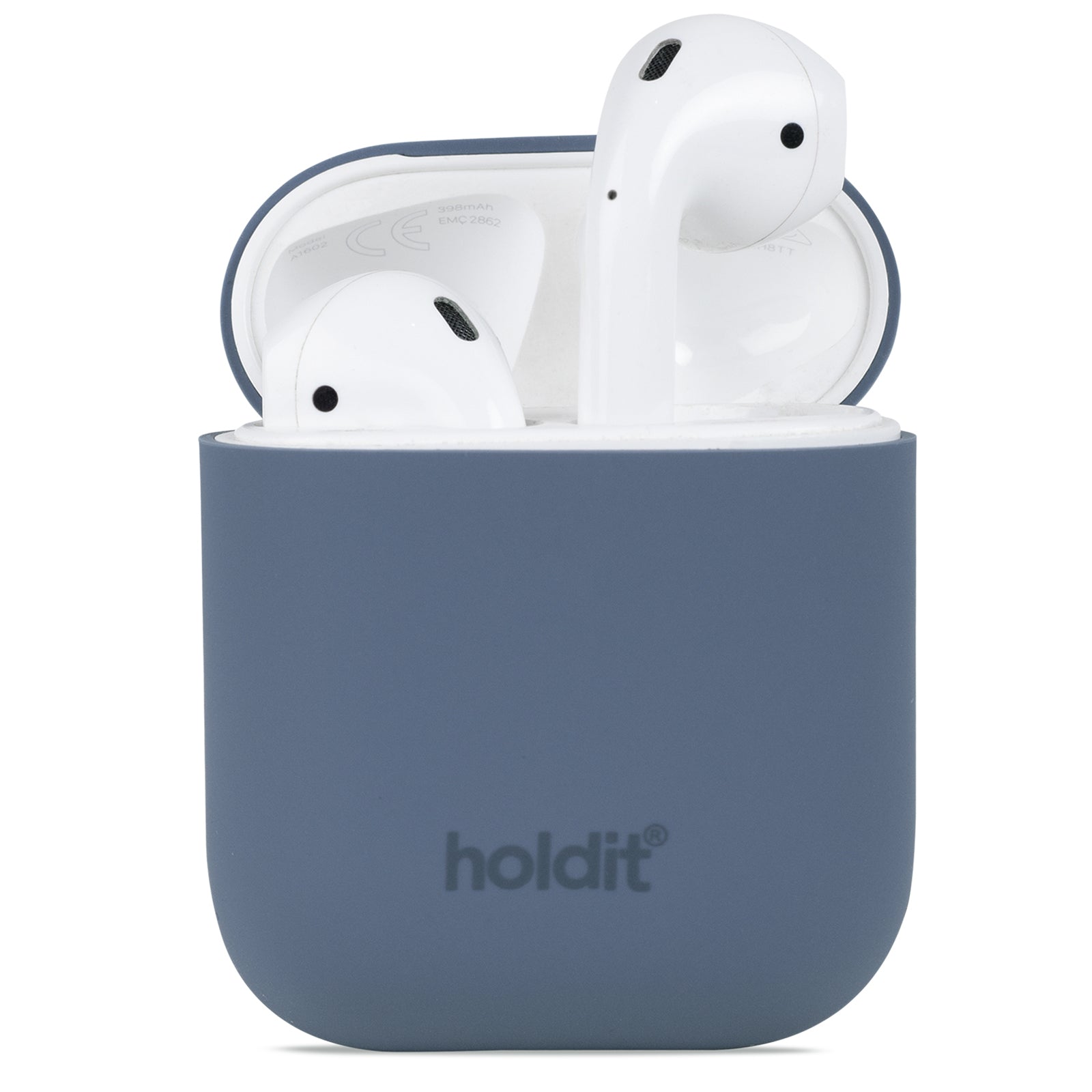 Holdit Silikone Cover Til Apple AirPods (1 & 2. gen.) Pacific Blue